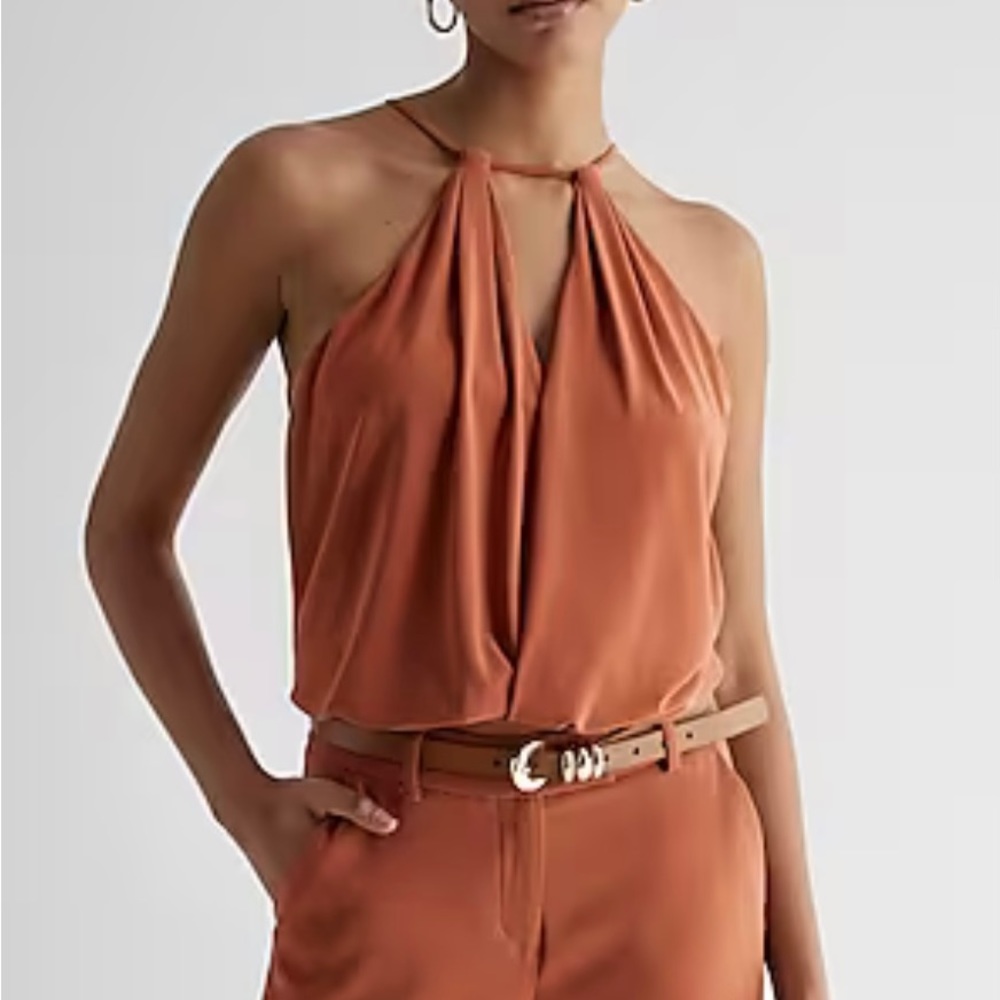 NWT! Express surplice halter cutout cami